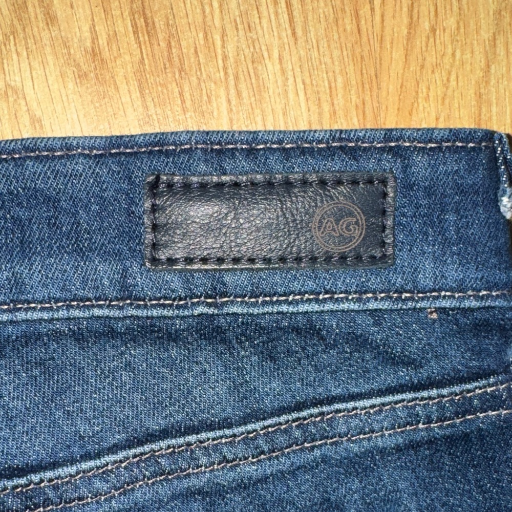 AG Adriano Goldschmied Straight Leg Jeans - Dark Wash Blue - Picture 11 of 12